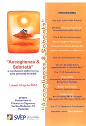 Accoglienza e Sobriet�