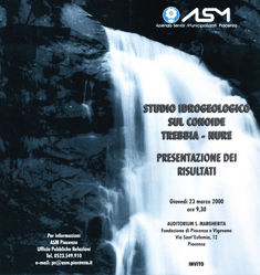 Studio Idrogeologico sul Conoide Trebbia-Nure