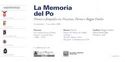 nell'ambito della manifestazione
La memoria del Po